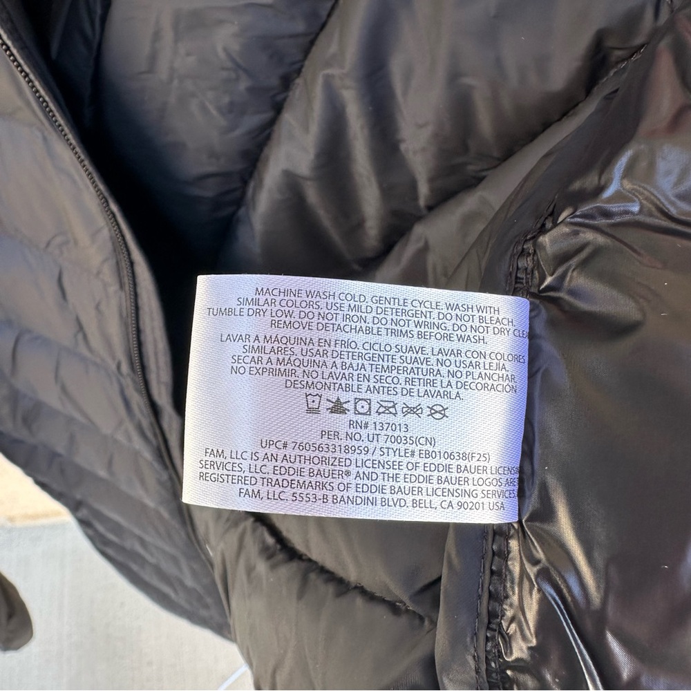 Mens Eddie Bauer Lightweight Down 650 Puffer Jacket Coat NWT - Picture 8 of 12